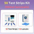 Blood Glucose Meter Diabetes Testing Kit Diabetes Lancet Machine Glucometer with 50pcs Test Strips+50 Lancets Blood Sugar Meter