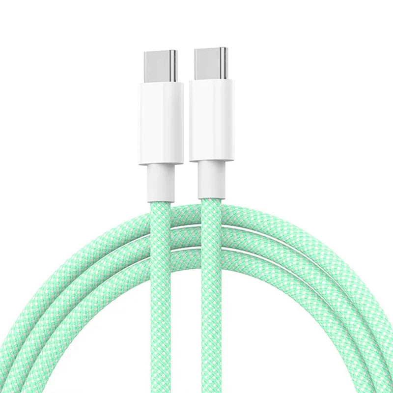 USB C Cable For Apple iPhone 17 16 15 Pro Max PD 60W Fast Charging Cable For Huawei Xiaomi Samsung USB C Data Line Accessories
