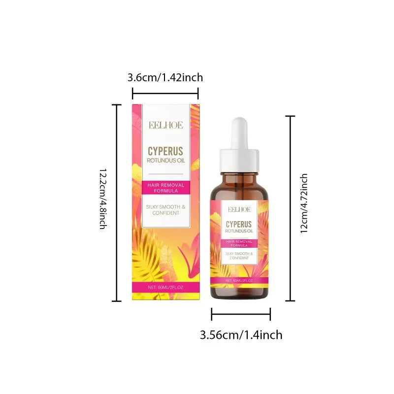 Cyperus Rotundus Oil Body Post Hair Removal Soothing Oil Hair Growth Inhibitor Depilatory After Epilation Care for Smooth Skin