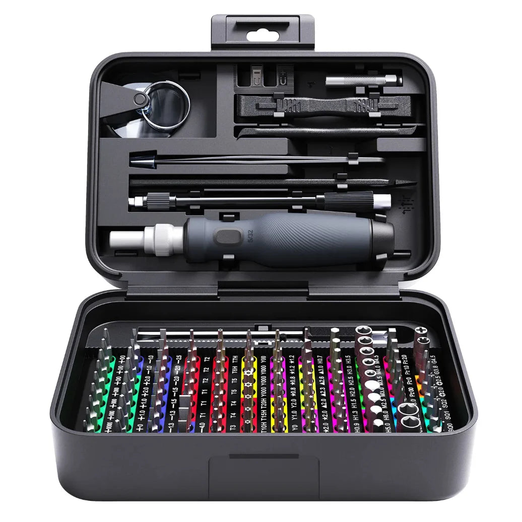Mini Precision Screwdriver Set with Color-coded Identification, 132 in 1 Micro Magnetic Repair Tool