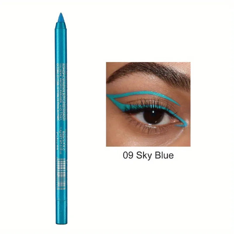 17 Colors Pearlescent Eyeliner Pencil Waterproof Long-lasting