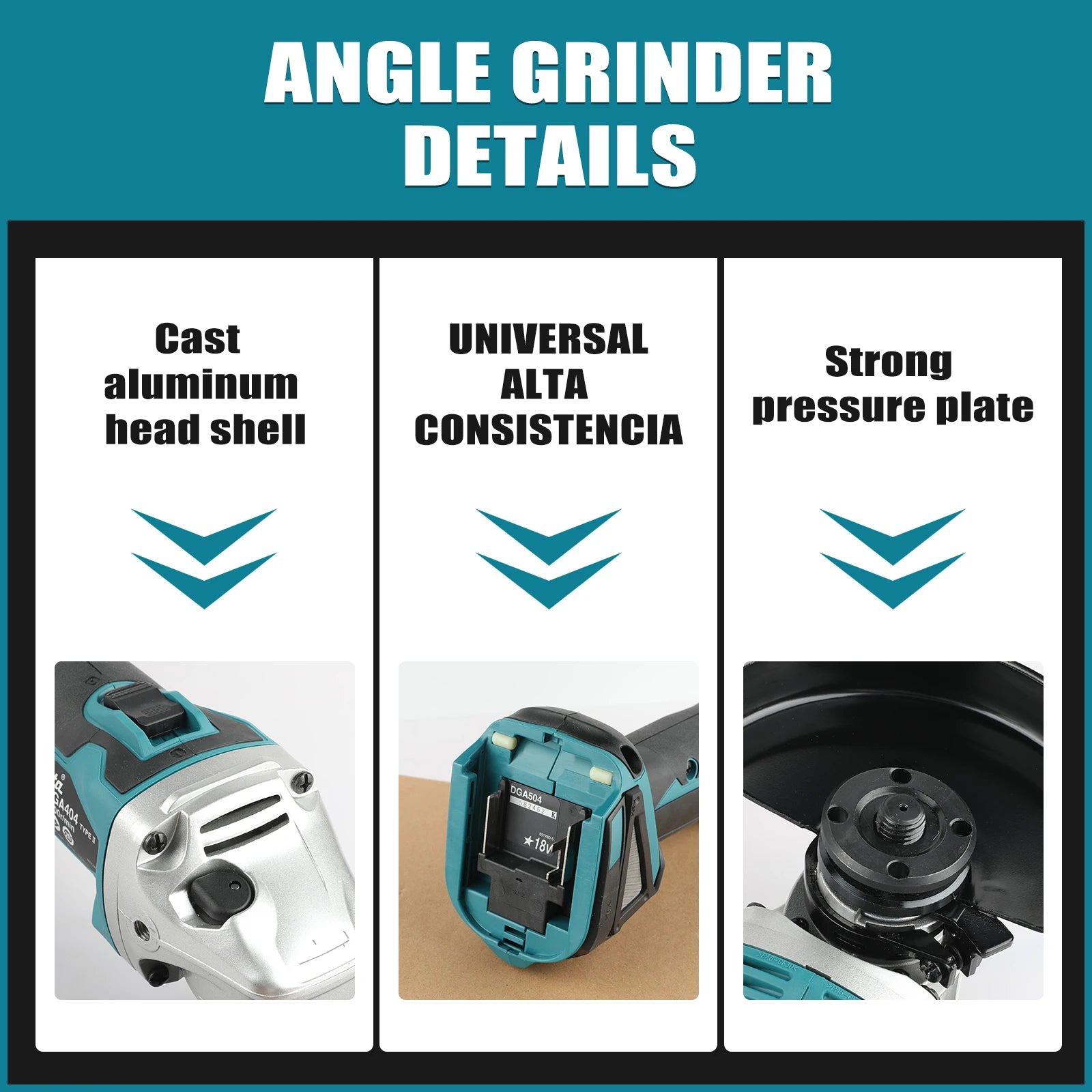 NEW 2026 Makita DGA404 125mm Variable Speed Grinder, 18V Universal Battery, Brushless Cordless Design for Home & Workshop Repair