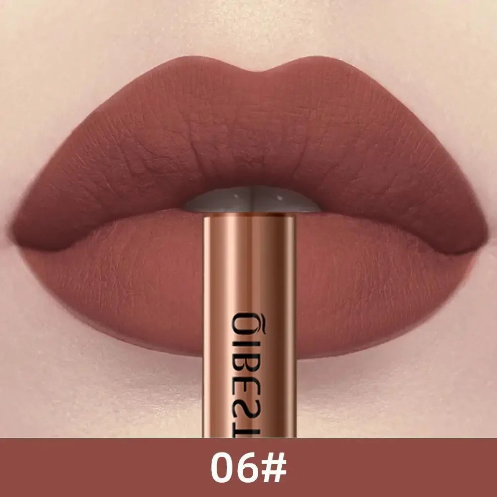 1 PC matte lipstick, non stick to cup, waterproof and long-lasting