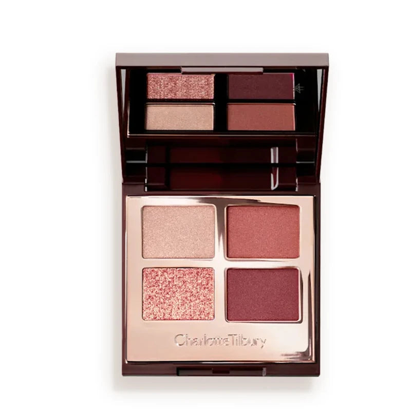 Charlotte Tilbury CT Makeup Set Water Light Collagen Lip Moisturizer Pressed Powder for Flawless Finish Four-color Eyeshadow