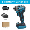380Nm Brushless Impact Driver for Makita 18V (1 Battery Kit) | 21-Position Clutch & Variable Speed | Compact Brushless Design for Professional & DIY Use