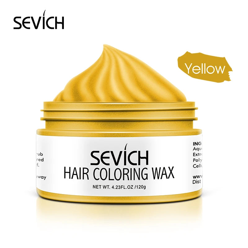 SEVICH DIY Hairs Dyed Mud Hair Colour Wax Easy To Wash Long Lasting Dye for Eyebrow Beards Coloring Temporary Hair Colour Cream