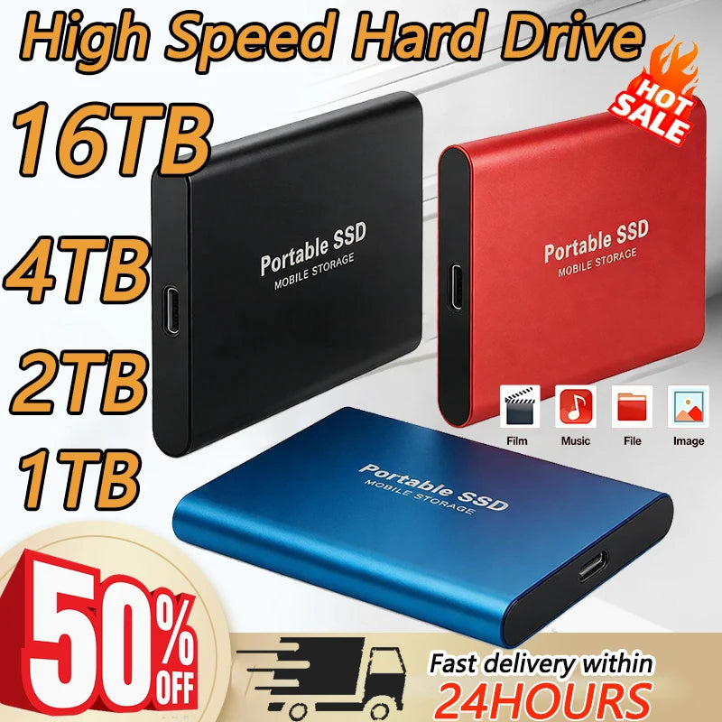 Large Capacity External Hard Drive Quiet Operation