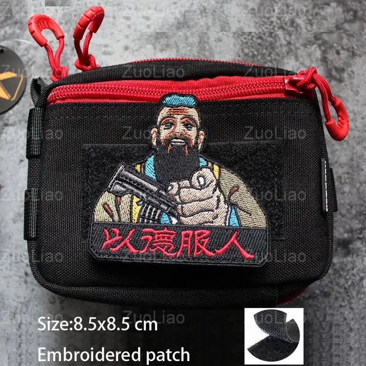 3D Embroidery Creative  Gold Coins and Stereo Eagles Armband