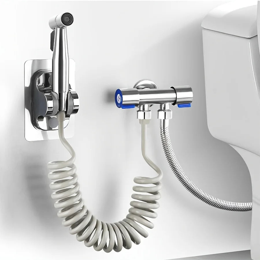 Handheld Bidet Sprayer Set Stainless Steel Spray Gun Shower