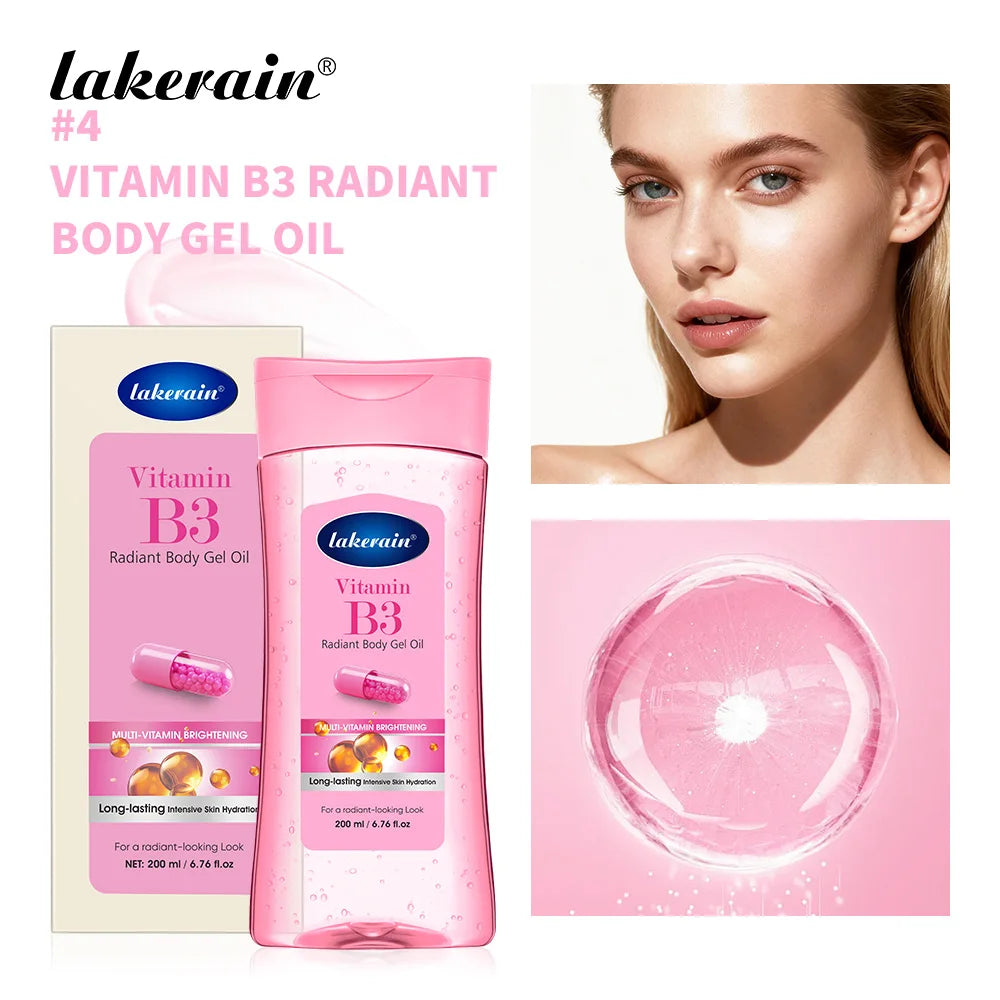 Vitamin C Turmeric Radiant Body Gel Oil Soften Dry Skin Radiant Finish Body Oil Nourishing Moisturizing Body Care Non-Greasy