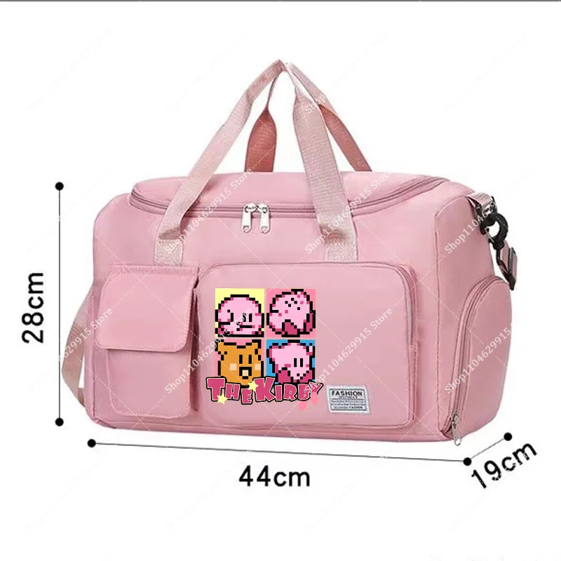 Star Kirbys Shoulder Bag Large Capacity Kawaii Cartoon Sports