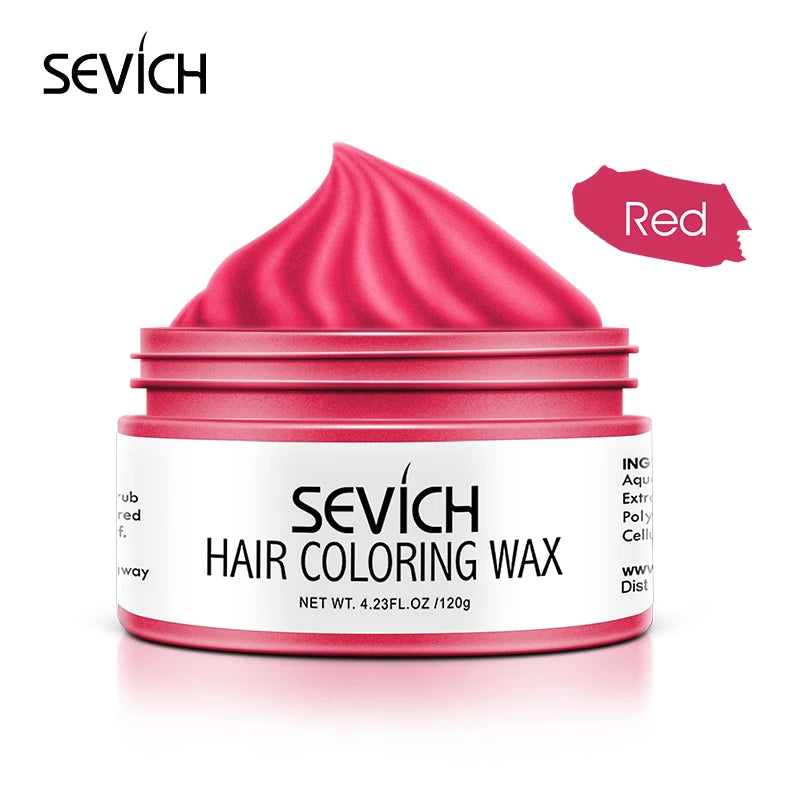 SEVICH DIY Hairs Dyed Mud Hair Colour Wax Easy To Wash Long Lasting Dye for Eyebrow Beards Coloring Temporary Hair Colour Cream