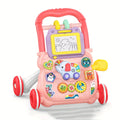 Baby Walker Trolley Early Educational Learning Walking Pushing Wheel