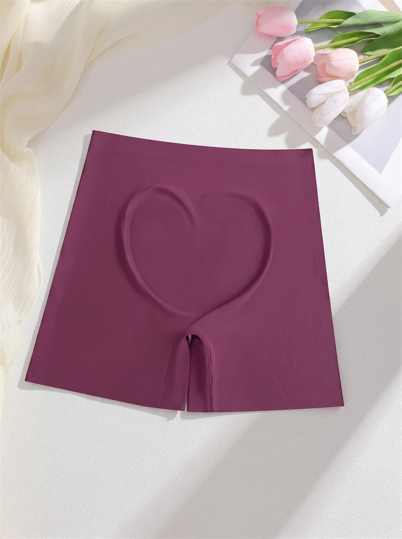 FINETOO Seamless High Waist Shorts Panties Women Tummy Control Hip Lift Ice Silk Safety Underwear Female Tight Boyshorts Boxer
