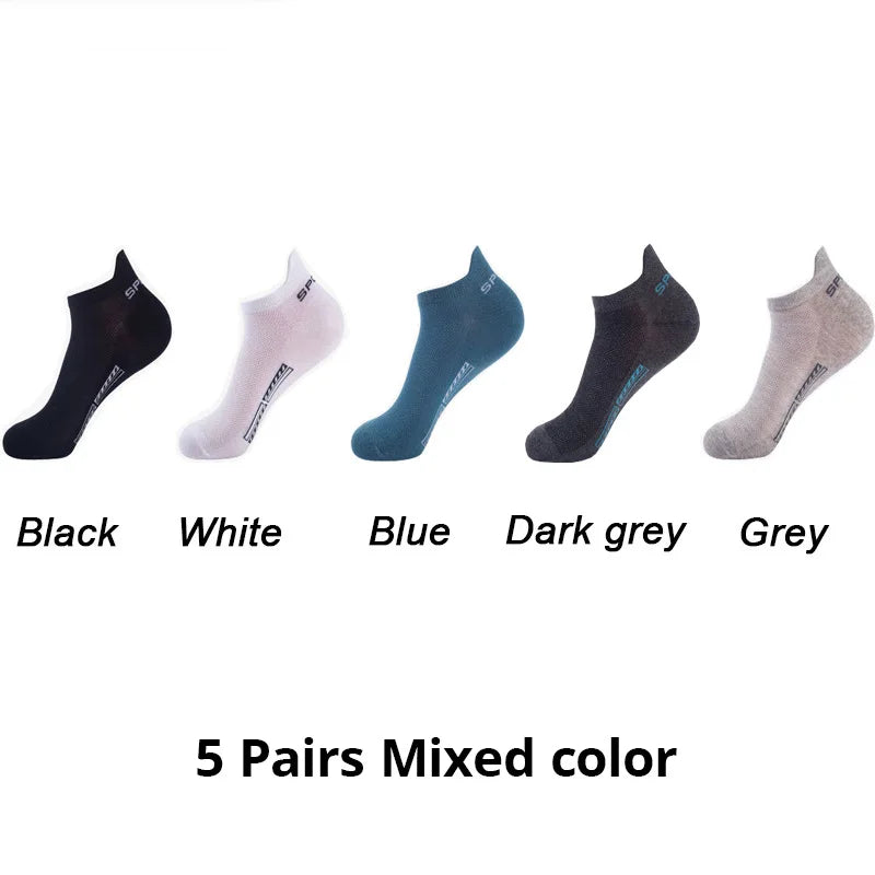 5/10/20 Pairs Of Mens Summer Thin Mesh Breathable