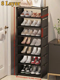 1PC Home 8-Layer Single-row Shoe Rack, Living Room