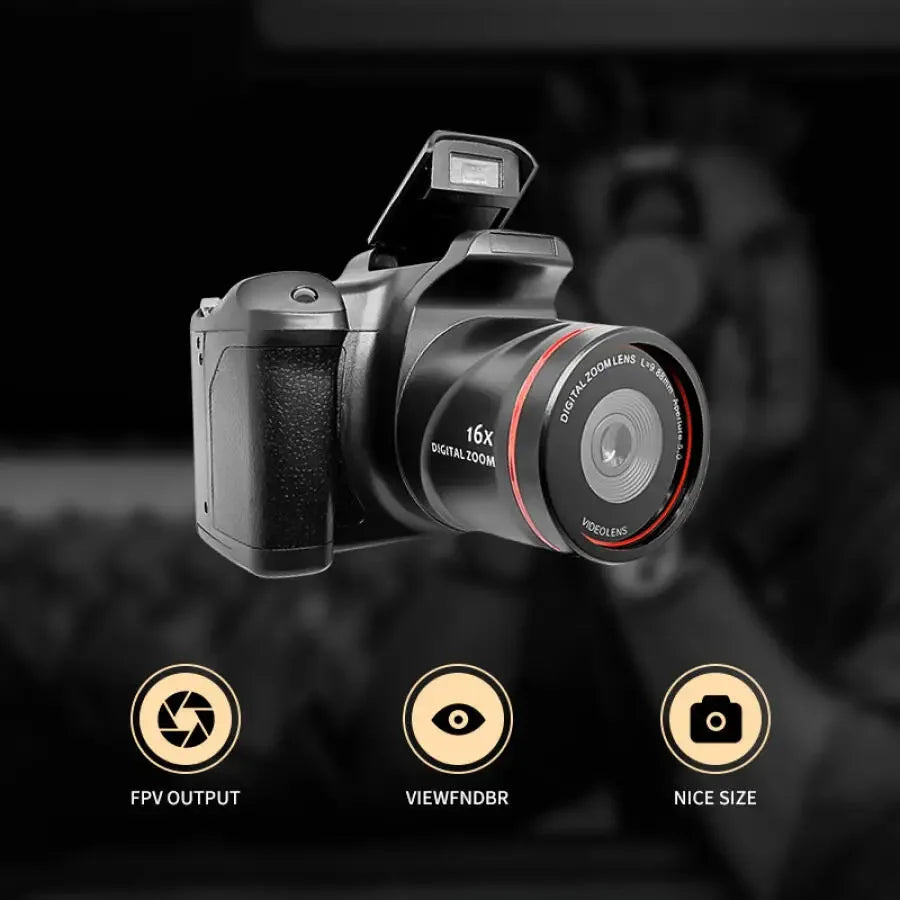 4K Digital Photography Camera 16MP Camcorder  Vlog Video Recorder
