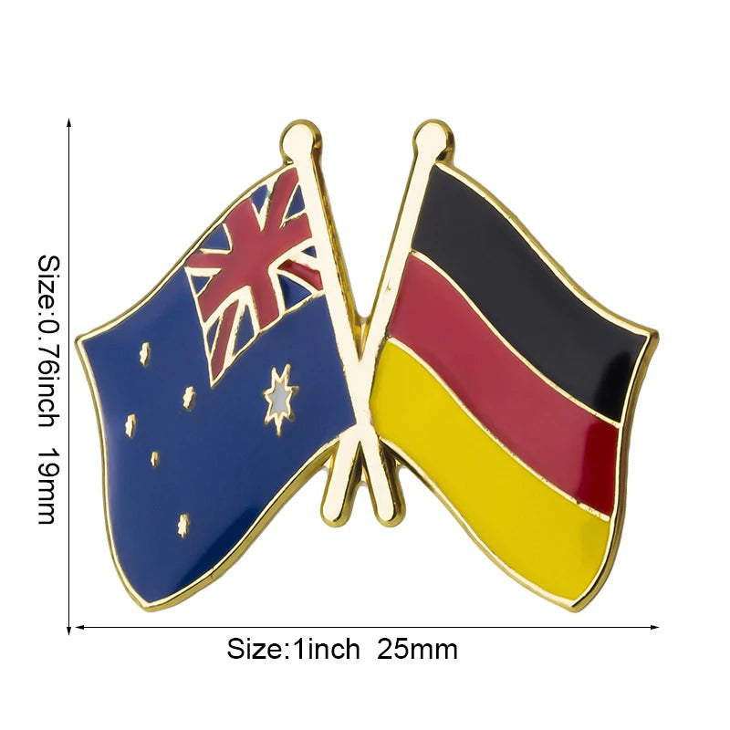 Australia Flag Badge Brooch Natinal Lapel Pins Flag Lapel Pins Country Flag Badge