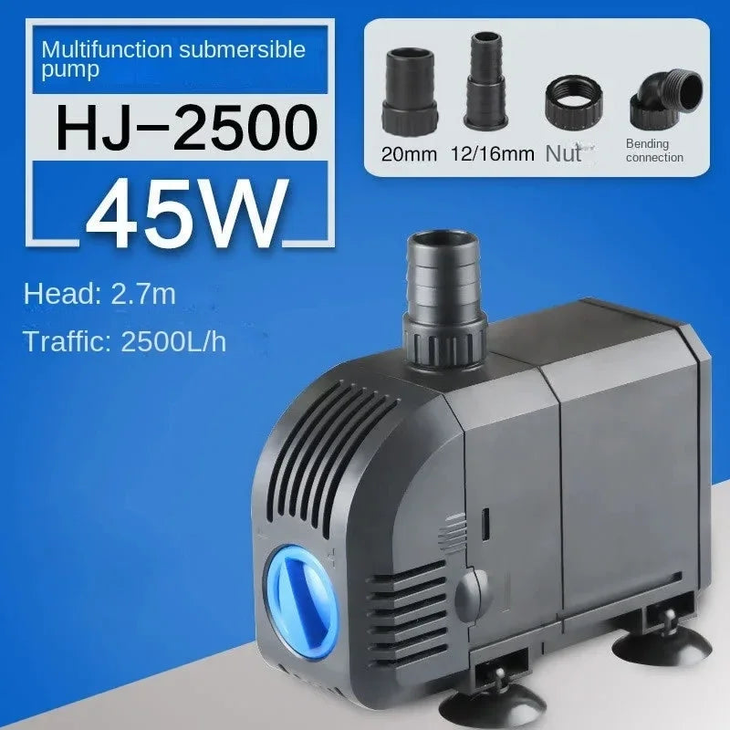 Ultra-Quiet HJ series 500—3000L/H Submersible Water Fountain Pump Filter Fish Pond Aquarium Water Pump Tank Fountain