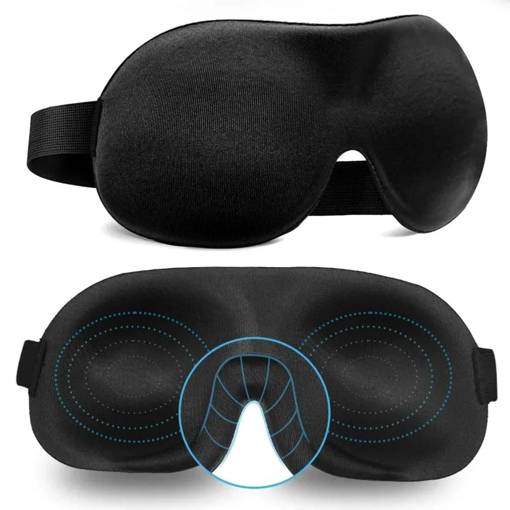 Unisex 3D Contoured Sleep Mask, Groove Molded Design