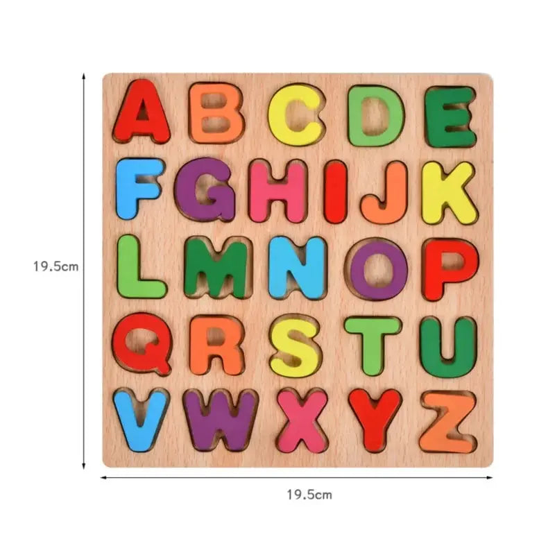 Montessori Wooden Puzzles Matching Games Early Education Toys Mathematics Shape Cognition