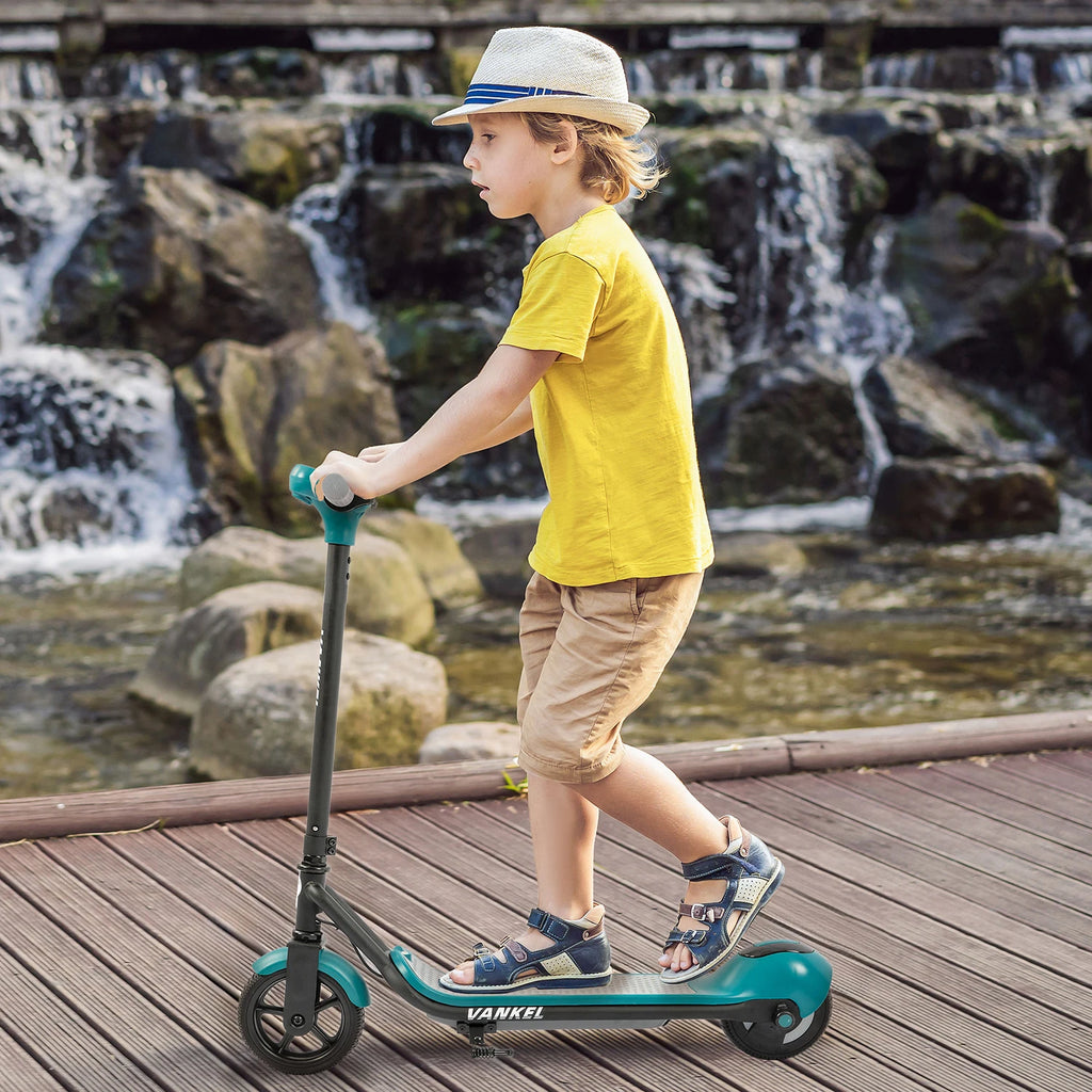 Sinaopus 110W Kids Electric Scooter 6.5 Inch, Foldable Scooter with Bluetooth Music, LED Lights, 14km/h Riding Speed E-Scooter,Safe & Fun Ride for Children