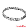 100% S925 Sterling Silver Handmade 7MM 8MM Retro Cuban Trend Rough Style