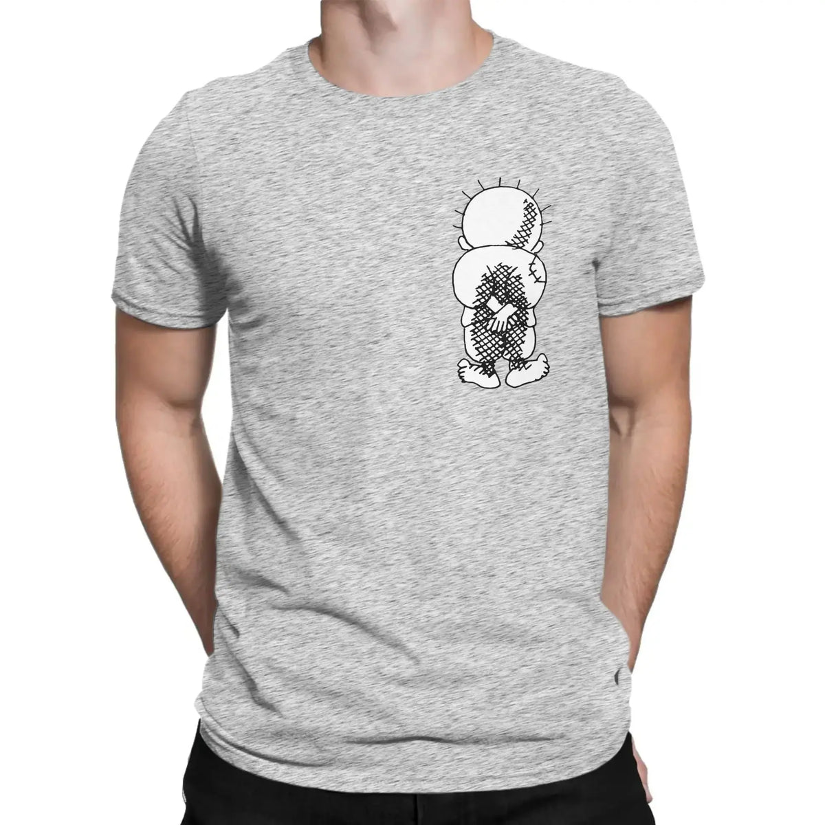 Men T-Shirt Palestine Handala National Symbol Funny Pure Cotton Tees Short Sleeve  T Shirts Round Neck Tops New Arrival