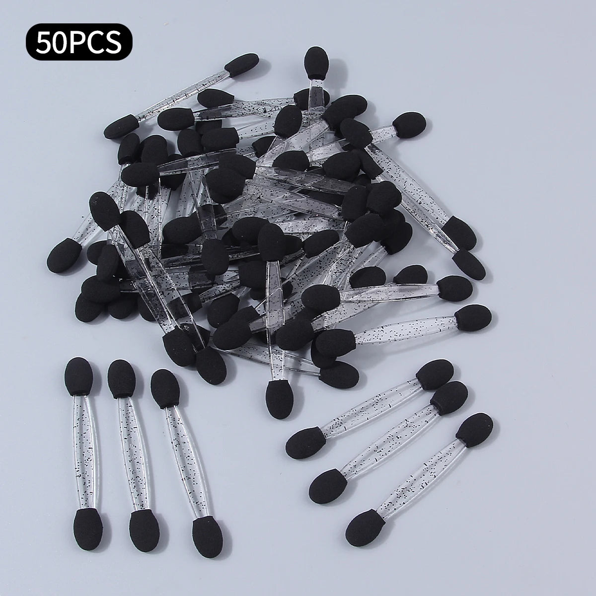Wholesale 50Pcs Disposable Eyeshadow Brush Portable Double End Sponge Eye Shadow Applicators
