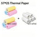 3-50Rolls 57x25MM Thermal Paper Color Children Camera Instant Print