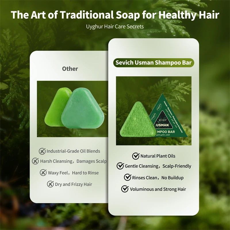 120g Usman Grass & Platycladus Shampoo Soap