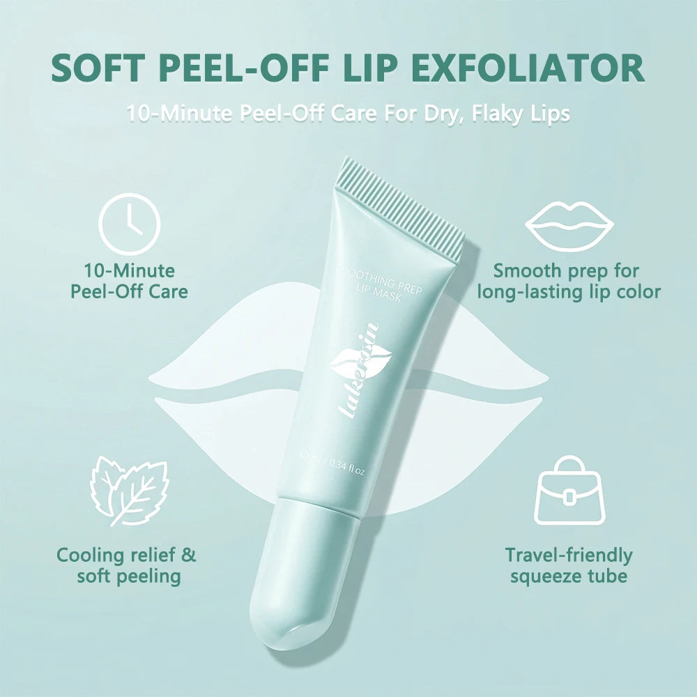 Cooling Peel Off Lip Mask Gentle Exfoliating Lip Care Mask Soothing Moisturizing Repair Dry Cracked Lips Daily Soften Lip Skin