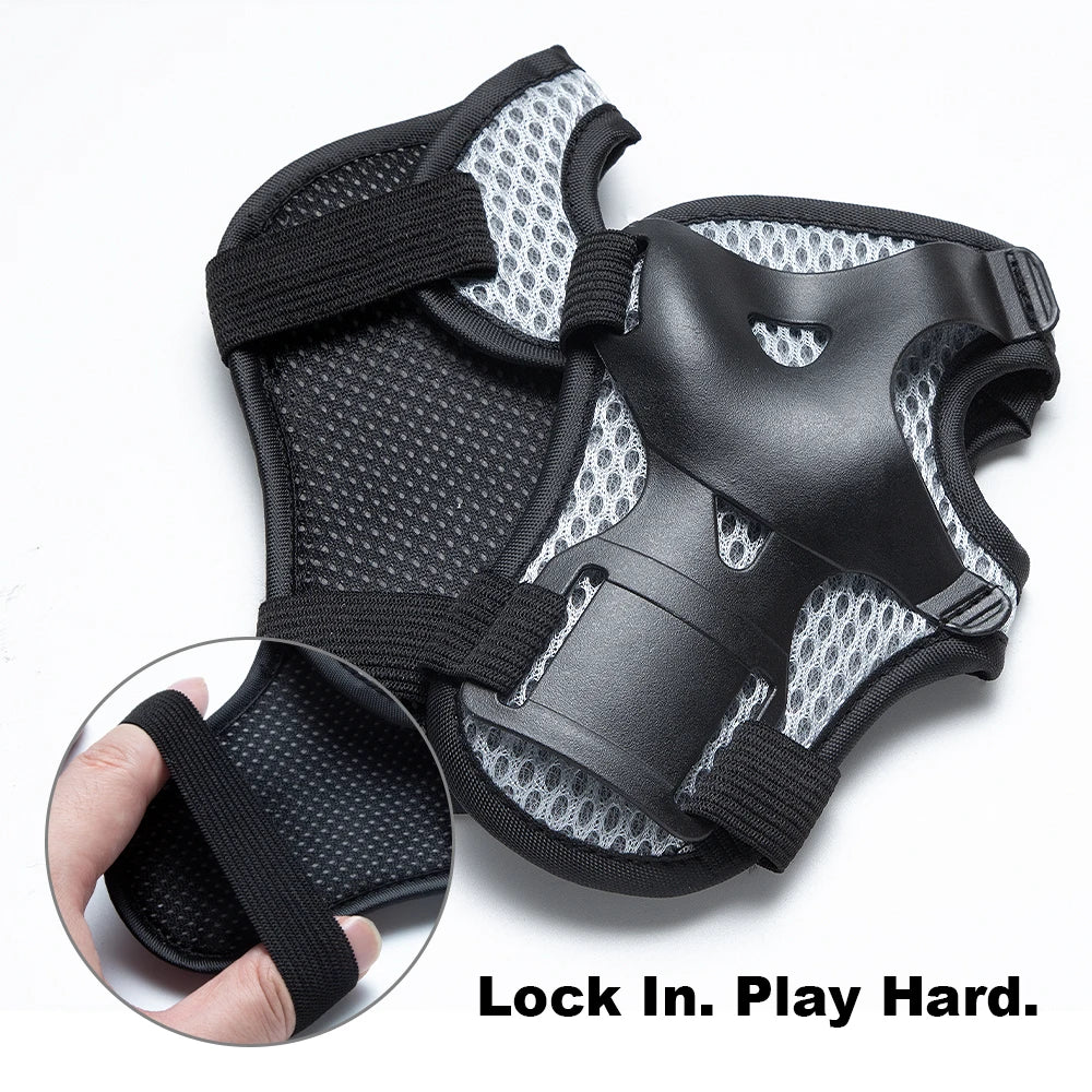 7Pcs/Set Roller Skating Kids Boy Girl Safety Helmet Knee Elbow Pad Sets Children Cycling Skate Bicycle Scooter Helmet Protection