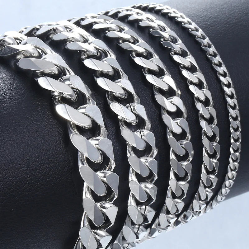 New Trendy Cuban Chain Men Bracelet Classic
