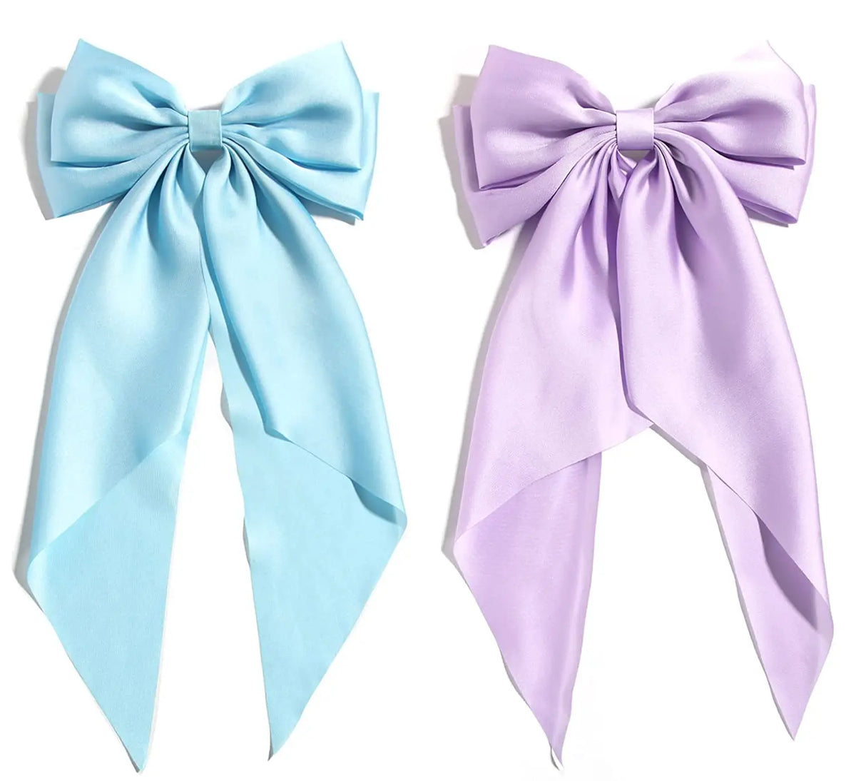 Solid Color Bow Ribbon Hair Clip New Women Large Bowknot Barrettes