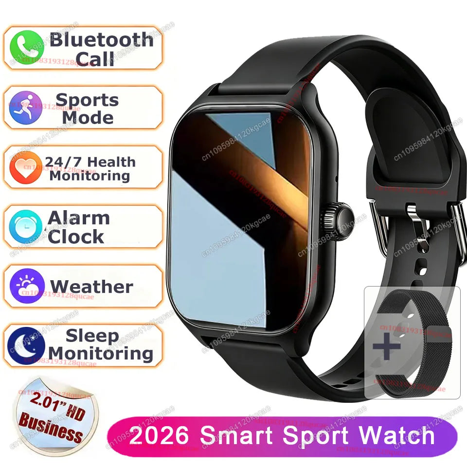 2026 Smart Watch 2.01'' Waterproof Fitness Sports Watch