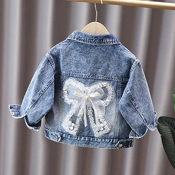2 3 4 5 6 7 8 9 10 11 12 Years Spring Girls Denim Jacket New Fashion Cute