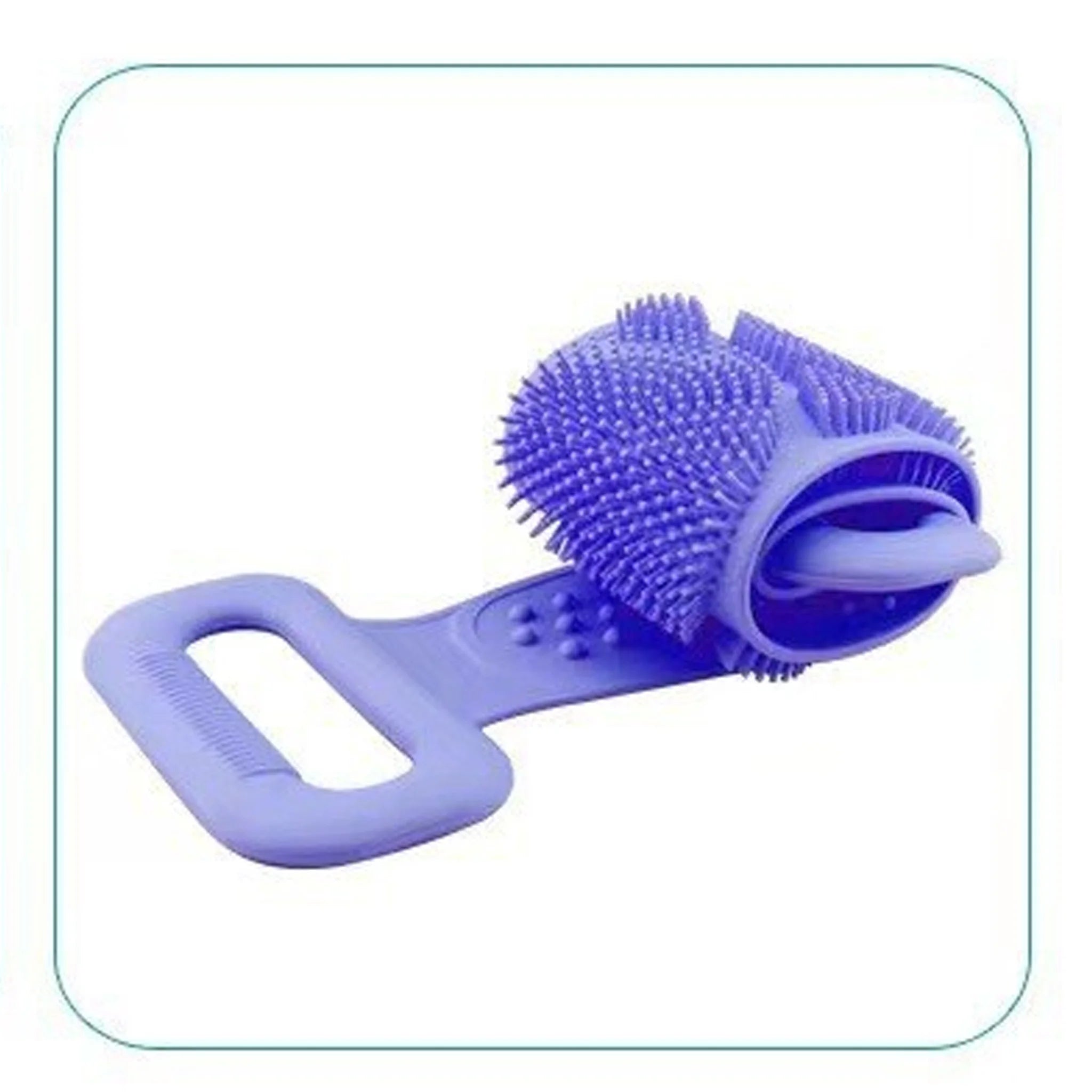 Dual-Sided Silicone Exfoliating Bath Body Scrubber Universal Men Women Back Scrubbing Mud Bathing Towel Cleaning Skin Care Tool