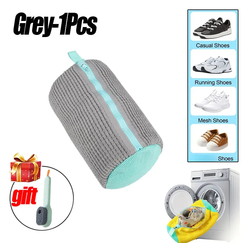 Laundry Bags Shoe Washing Machine Bag-with Zipper Laundry Bag with Rich Fluff Inside