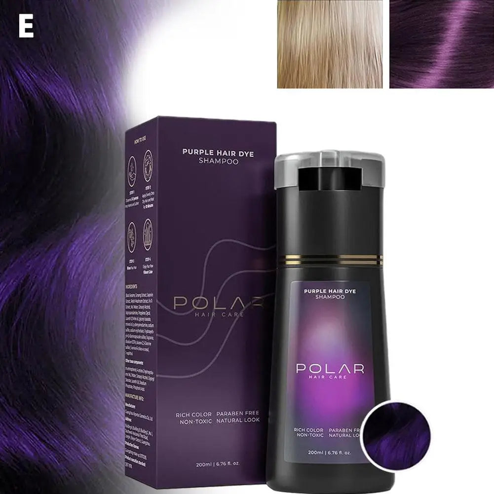 200ml Hair Dye Shampoo For Gray Hair Natural Hair Dye Kit Semi Permanent