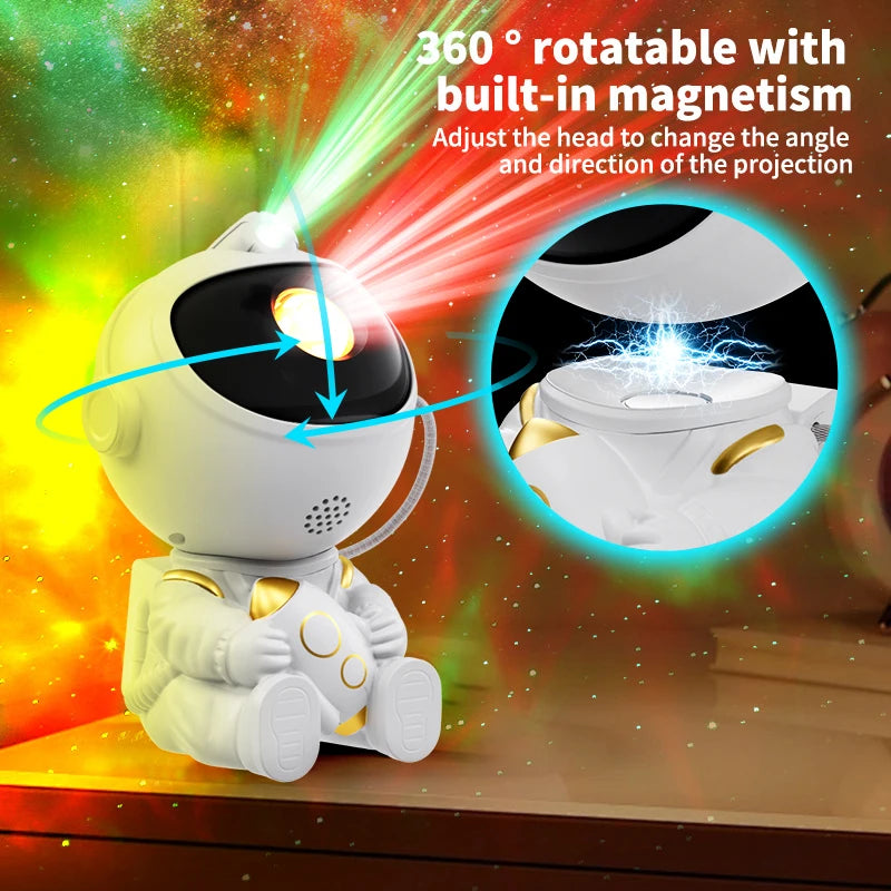 LED Star Galaxies Projector Night Light Astronaut Starry Sky