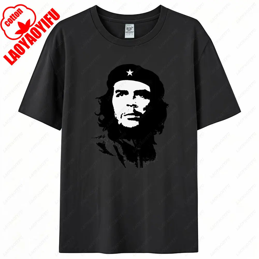 Che Guevara Shirt Rebel Cuban Shirt Guerrilla Revolution TShirt Casual Short Sleeve Men High Quality Tee Cotton Loose Tops