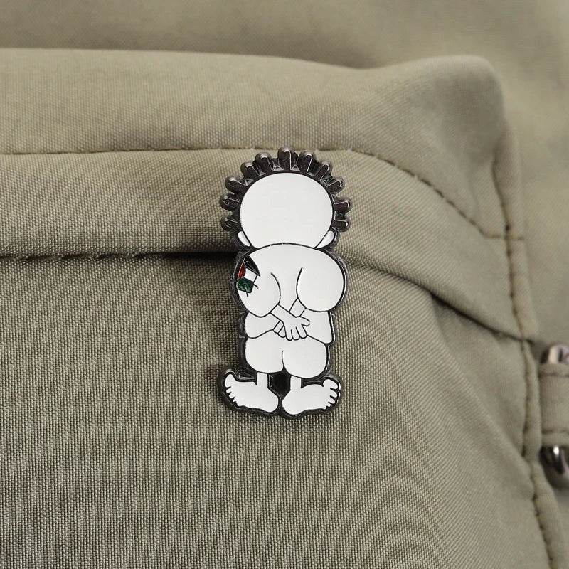 World Peace Freedom Enamel Pins Custom Boy Brooches Lapel Badges Cartoon Free Vintage Jewelry Gift for Friends