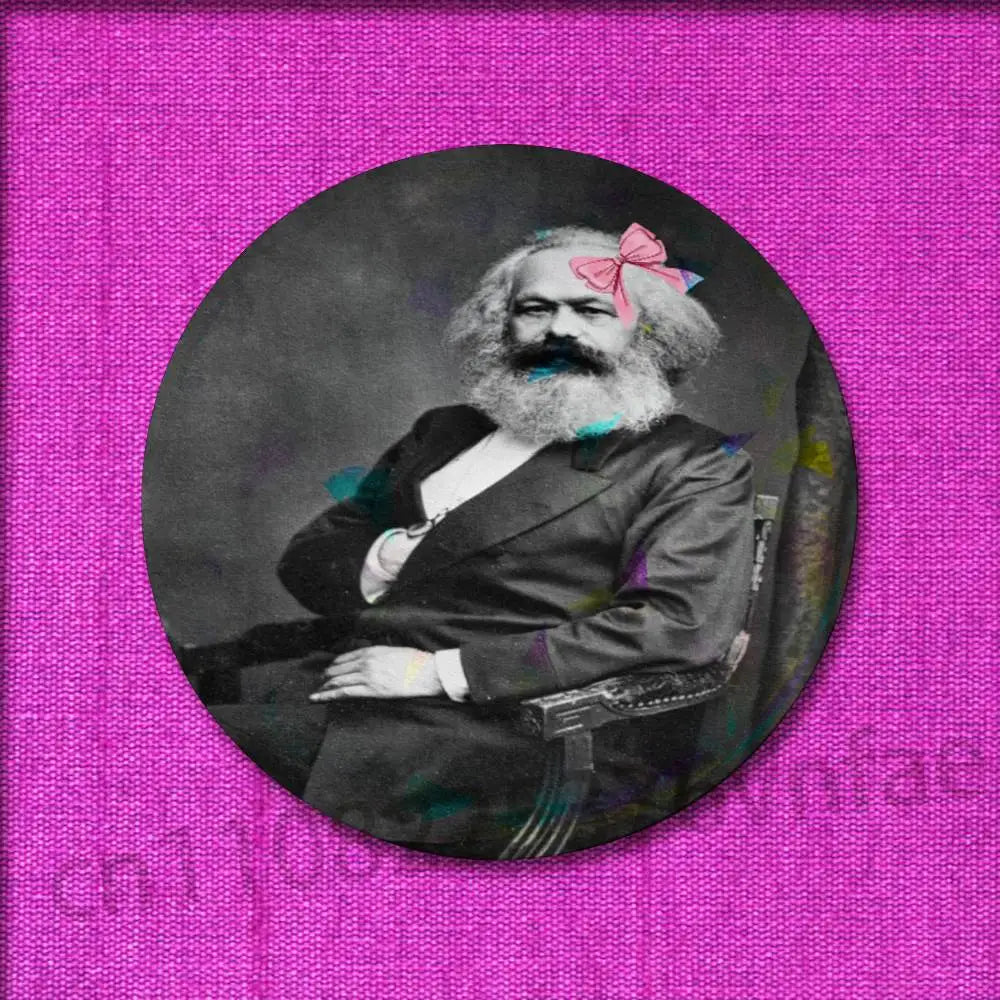 Che Guevara Karl Marx Badge For 32mm 25mm 44mm 75mm 58mm Round Pin Brooch Insignia Cover Decoration