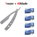Barber Razor Edge Stainless Steel Shaver Shave With Blade Men Professional Manual Shaver StraightFolding Shaving