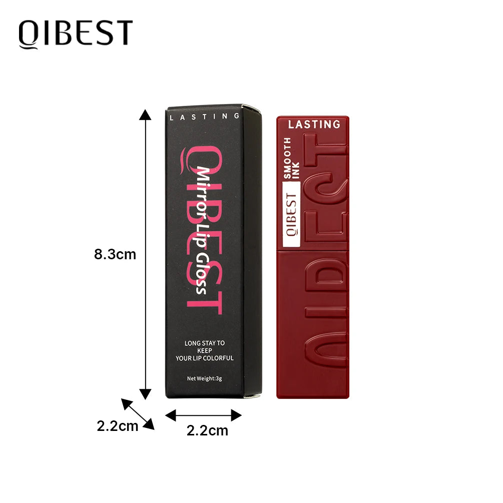 QIBEST Watery Gloss Lip Glaze Moisturizing Long Lasting