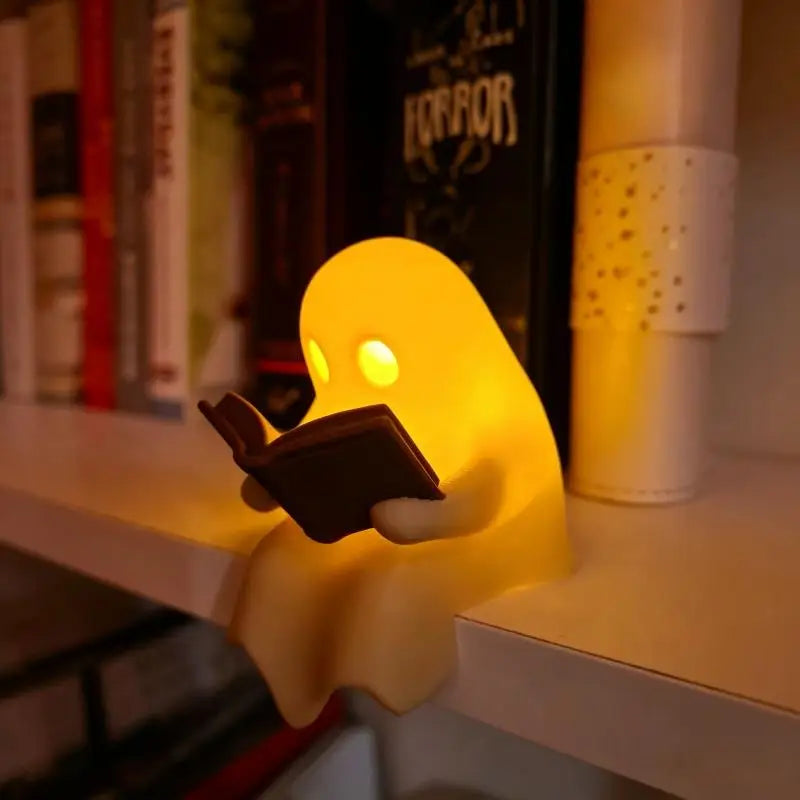 1pcs Halloween Ghost Book Lamp Desktop Ornament Cute