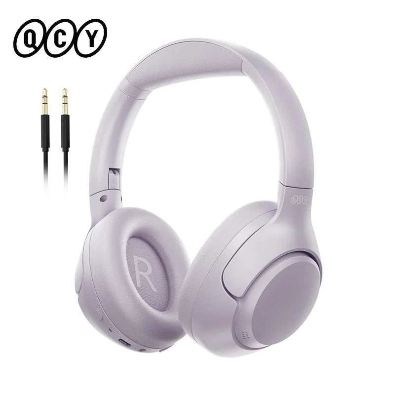 QCY H3 ANC Wireless Headphones Bluetooth 5.4 Hi-Res Audio Over Ear Headset 43dB