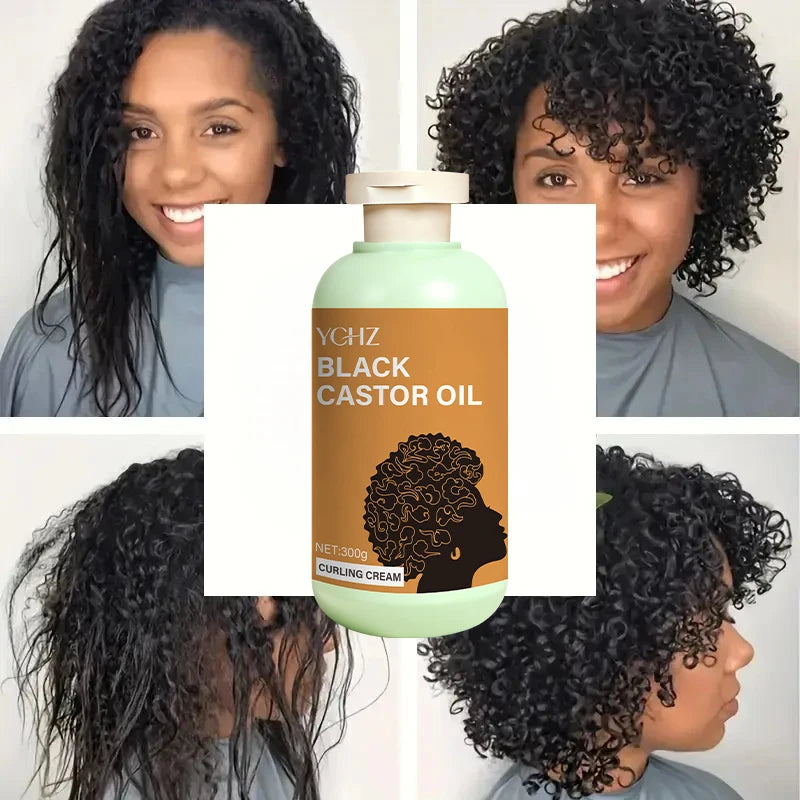 Curl Defining Cream with Moroccan Argan Oil, Long-Lasting Frizz Control, Elastic and Fluffy, Moisturizing and Styling.