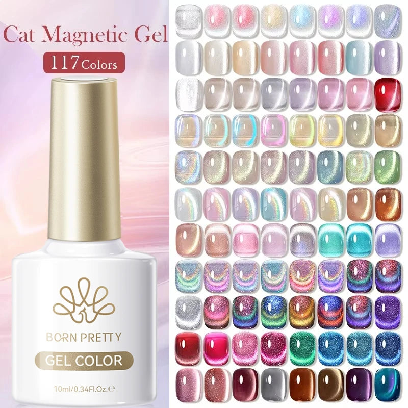 BORN PRETTY 117 Colors Cat Magnetic Gel Nail Polish 10ml